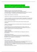 EXAM 2 Schizophrenia Exam Questions with Complete Solutions