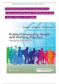 TEST BANK For Public / Community Health and Nursing Practice: Caring for Populations, 3rd Edition, Christine L. Savage, Verified Chapters 1 - 22 ||Complete A+ Guide