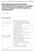 WGU D152 Inclusive Classroom 2025&vert; COMPLETE EXAM SET &lpar;questions and verified answers&rpar; frequently most tested questions &vert; already passed&excl;&excl;
