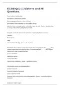 EC248 Quiz 11 Midterm  And All Questions&period;