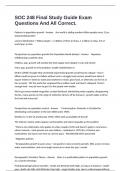 SOC 248 Final Study Guide Exam Questions And All Correct&period;