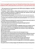 Post-Licensing Practice Exam for Florida Real Estate Sales Associates &lpar;Updated 2025&sol;2026&rpar; Questions and Answers&comma; Guaranteed Pass Score