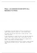 FBLA - UX Design exam with all needed to pass