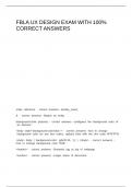 FBLA UX Design exam with 100&percnt; correct answers