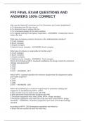 FF2 FINAL EXAM QUESTIONS AND ANSWERS 100&percnt; CORRECT