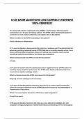 D120 EXAM QUESTIONS AND CORRECT ANSWERS 100&percnt; VERIFIED&excl;&excl;