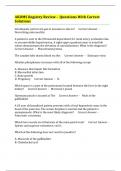 ARDMS Registry Review -  Questions With Correct Solutions