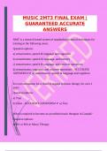 MUSIC 2MT3 FINAL EXAM &vert;GUARANTEED ACCURATE ANSWERS