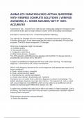 AHIMA CCS EXAM 2024&sol;2025 ACTUAL QUESTIONS WITH VERIFIED COMPLETE SOLUTIONS &lpar; VERIFIED ANSWERS&rpar; A&plus; SCORE ASSURED&sol; GET IT 100&percnt; ACCURATE&excl;&excl;