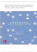 Solution Manual for Advanced Accounting 14th Edition by Joe Ben Hoyle&comma; Thomas Schaefer&comma; Timothy Doupnik &vert; A&plus;