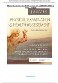 TEST BANK FOR Physical Examination and Health Assessment&colon; Canadian Edition 3rd Edition by Carolyn Jarvis ISBN&colon; 978-1771721547 COMPLETE GUIDE ALL CHAPTERS 1 -31 100 &percnt; VERIFIED A&plus; GRADE ASSURED&excl;&excl;&excl; LATEST UPDATE &excl;&excl;&excl; GUARANTEED SUCCESS&excl;&excl;&excl;&excl;