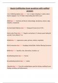 Doula Certification Exam questions with verified answers
