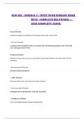 NUR 652 - MODULE 3 - INFECTIOUS DISEASE EXAM WITH  COMPLETE SOLUTIONS ~~ 2025 COMPLETE GUIDE&period;