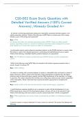 CS0-002 Exam Study Questions with  Detailed Verified Answers &lpar;100&percnt; Correct  Answers&rpar; &sol;Already Graded A&plus;
