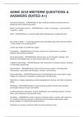 ADMS 3210 MIDTERM QUESTIONS & ANSWERS &lpar;RATED A&plus;&rpar;