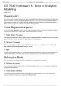 CS 7643 Homework 5 - Intro to Analytics Modeling&vert;Latest 2025 Update with complete solution&period;