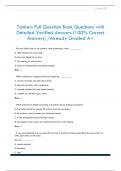 Tankers Full Question Bank Questions with  Detailed Verified Answers (100% Correct  Answers) /Already Graded A+