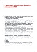 Psychosocial Integrity Exam Questions and answers 2025&period;