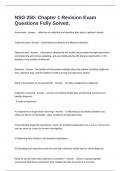 NSG 250&colon; Chapter 1 Revision Exam Questions Fully Solved&period;