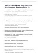 NSG 250 - Final Exam Prep Questions With Complete Solutions Rated A&plus;&period;