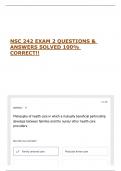 NSC 242 EXAM 2 QUESTIONS & ANSWERS SOLVED 100&percnt; CORRECT&excl;&excl;