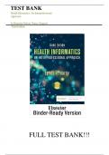 Test Bank - Health Informatics&colon; An Interprofessional Approach 3rd Edition by Lynda R&period; Hardy&comma; All Chapters&period;