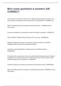 Btcs exam questions & answers 100 CORRECT