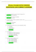 RNAS-C EXAMS WITH VERIFIED QUESTIONS AND CORRECT ANSWERS