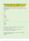 Jira Project Admin test UPDATED ACTUAL   Exam Questions and CORRECT Answers 
