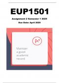 EUP1501 Assignment 2 Newsletter &lpar;ACTUAL ANSWERS&rpar; Semester 1 2025 - DUE April 2025