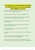 Nursing 2113&colon; Gen Development and Infant  1-3 UPDATED ACTUAL  Exam Questions  and CORRECT Answers