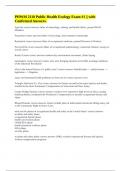 PHWM 2110 Public Health Ecology Exam &num;1 &vert;&vert; with Confirmed Answers&period;