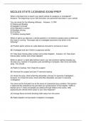 MCOLES STATE LICENSING EXAM PREP Q&A 2025