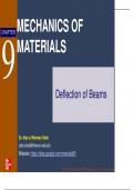 Testbank with solutions manual &vert;mechanics of materials &vert;ch9 &vert;beam deflection&vert;EVERYTHING YOU NEED TO KNOW