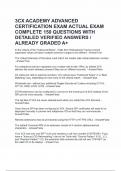 3CX ACADEMY ADVANCED CERTIFICATION EXAM ACTUAL EXAM COMPLETE 150 QUESTIONS WITH DETAILED VERIFIED ANSWERS &sol; ALREADY GRADED A&plus;