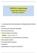 NCC CEFM Practice Questions and Verified Answers &lpar;Latest 2025 &sol; 2026 Update&rpar;