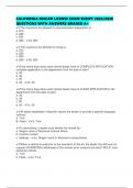 CALIFORNIA DEALER LICENSE EXAM SCRIPT 2025&sol;2026 QUESTIONS WITH ANSWERS GRADED A&plus;