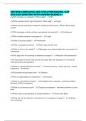CERTIFIED COMPLIANCE AND ETHICS PROFESSIONAL CCEP 2025&sol;2026 QUESTIONS WITH ANSWERS GRADED A&plus;
