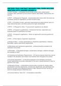 CERTIFIED TEXAS CONTRACT MANAGER FINAL PAPER 2025&sol;2026 QUESTIONS WITH ANSWERS GRADED A&plus;