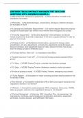 CERTIFIED TEXAS CONTRACT MANAGER TEST 2025&sol;2026 QUESTIONS WITH ANSWERS GRADED A&plus;
