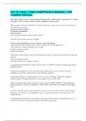 Nur 311 Exam 2 Study Guide&sol;Practice Questions &vert;&vert; with Complete Solutions&period;
