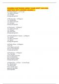 OLUMBIA BARTENDING AGENCY EXAM SCRIPT 2025&sol;2026 QUESTIONS WITH ANSWERS GRADED A&plus;