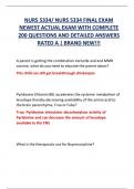 NURS 5334 Final Exam &ndash; 200 Questions & Detailed Answers &ndash; Latest Actual Exam &lpar;Rated A&rpar;