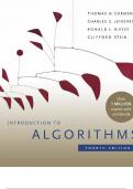 A complete testbank &vert;introduction to algorithm &vert; 4th edition &vert;Charles E&period; leiserson &vert;Clifford stein &vert;Ronald rivest &vert; Thomas H&period; Cormen &vert;graded A&plus;&vert;DOwnload to pass