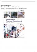 SOLUTION MANUAL for Foundations of Financial Management&comma; 18th Edition by Stanley Block&comma; Geoffrey Hirt&comma; Verified Chapters 1 - 21&comma; Complete Newest Version
