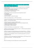 CVENT SOURCING FINAL PAPER 2025&sol;2026 QUESTIONS WITH SOLUTIONS GRADED A&plus;