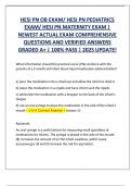 HESI PN OB EXAM&sol; HESI PN PEDIATRICS EXAM&sol; HESI PN MATERNITY EXAM &vert; NEWEST ACTUAL EXAM COMPREHENSIVE QUESTIONS AND VERIFIED ANSWERS GRADED A&plus; &vert; 100&percnt; PASS &vert; 2025 UPDATE&excl;