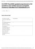 CM 1070 Final 2025 update&vert;comprehensive 143 questions and verified answers &lpar;complete solutions&rpar; ASSURED SUCCESS&vert;GRADE A&plus;&excl;&excl;