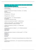 HONDROS 160 FINAL STUDY EXAM 2025&sol;2026 QUESTIONS WITH ANSWERS GRADED A&plus;