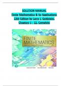 Finite Mathematics & Its Applications 13th Edition by Larry J. Goldstein,